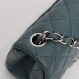 Chanel Mini Square Green Caviar SHW - s24