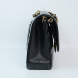 Chanel Double Flap Medium Black GHW - (MICROCHIP)