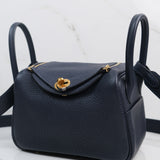 Hermes Mini Lindy Bleu Nuit - Z