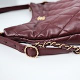Chanel Burgundy Tote GHW - (MICROCHIP)