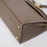 HOLD | Hermes Kelly 25 Sellier Etoupe GHW - U