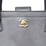 Chanel Executive Cerf Tote Black GHW - s18