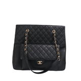 HOLD | Chanel 19C Black Large Shopping Tote w/ Pocket - s27