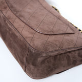 HOLD | Chanel Maxi Flap Suede Choco Brown GHW - (MICROCHIP)