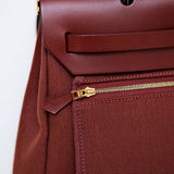 Hermes Herbag 31 Zip Rouge H