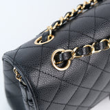 Chanel Double Flap Medium Black s13