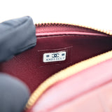 Chanel Bowling Bag Croc Burgundy
