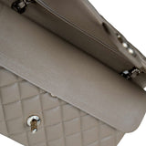 Chanel Double Flap Medium Dark Beige GHW - (MICROCHIP)