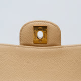 Chanel Double Flap Medium Beige -s16