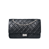 HOLD | Chanel Double Flap Reissue Black SHW - s11