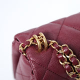 HOLD | Chanel Coco First Small Burgundy GHW - (MICROCHIP)