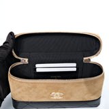 Chanel Coco Base Top Handle Long Vanity Suede
