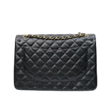 HOLD | Chanel Double Flap Maxi Black GHW