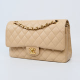 Chanel Double Flap Medium Beige -s16