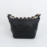 Chanel 21s Distressed Hobo Bag Black -s31