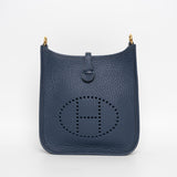 Hermes Evelyne TPM Blue De Prusse GHW - B