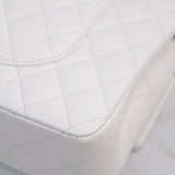 HOLD / Chanel Double Flap Medium White - GHW