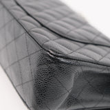 Chanel Double Flap Medium Black SHW - s11