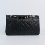 Chanel Double Flap Medium Black s13