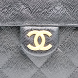 Chanel 25 Medium Black Caviar GHW - (MICROCHIP)