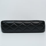 Chanel 2025SS Mesh & Shiny Lambskin Clutch with Chain