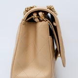 Chanel Double Flap Beige Jumbo - (MICROCHIP)