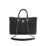 Chanel Coco Handle Tote Bag Black Caviar GHW - s26