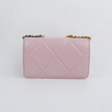 Chanel 19 Wallet on Chain (WOC) Pink