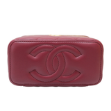 Chanel Vanity Top Handle Burgundy - GHW