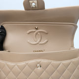 Chanel Double Flap Medium Dark Beige GHW - (MICROCHIP)