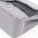 HOLD | Chanel Double Flap Small Dark Gray - (MICROCHIP)