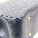 Chanel Timesless Tote Navy Blue GHW - s21