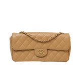 HOLD | Chanel East West Flap Dark Beige GHW - s10