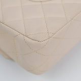 Chanel Double Flap Medium Cream -s29