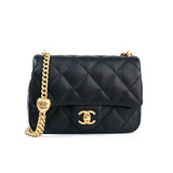 Chanel Mini Square Sweetheart Caviar Flap