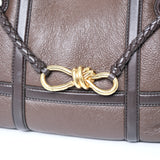 Bottega Venetta Andiamo Small Aviator Brown