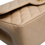 Chanel Double Flap Jumbo Beige GHW - (MICROCHIP)
