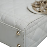 Lady Dior Mini White GHW
