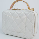 Chanel Matelasse White Multicolor Top Handle Pick Me Up