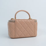 Chanel Vanity Top Handle Pink Beige - s31