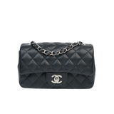 HOLD | Chanel Mini Rectangle Black Caviar SHW -s24