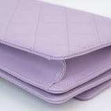 Chanel Top Handle Flap Purple - (MICROCHIP)