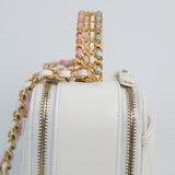 Chanel Matelasse White Multicolor Top Handle Pick Me Up