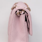 Chanel Double Flap Medium Pink GHW - s31