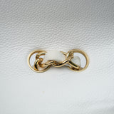 Chanel Vintage Single Flap White Caviar GHW -s12