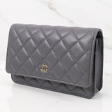 Chanel Wallet On Chain (WOC) Dark Gray - (Chip; 2024)