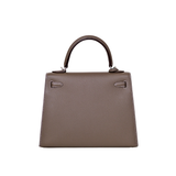 Hermes Kelly 25 Etoupe Epsom Sellier PHW - K