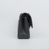 HOLD | Chanel Double Flap Small Dark Gray - (MICROCHIP)