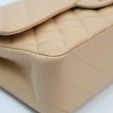 Chanel Double Flap Medium Beige Claire GHW - s31