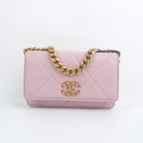 Chanel 19 Wallet on Chain (WOC) Pink